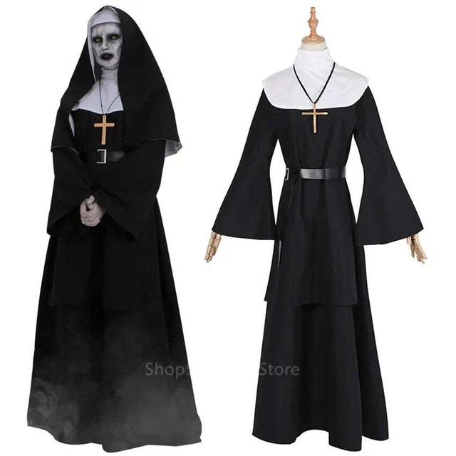 HALLOWEEN COSTUME THE Nun Cosplay Costume Horror Films Scary Cosplay