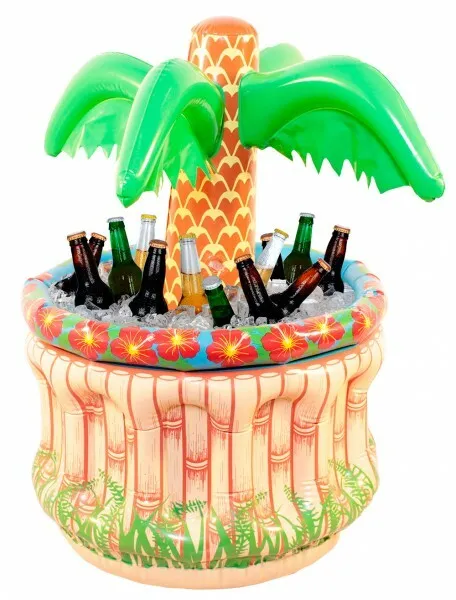 Aufblasbarer Palmen Kühler für Flaschen 62cm Party Strand (29.99€/1Stk)