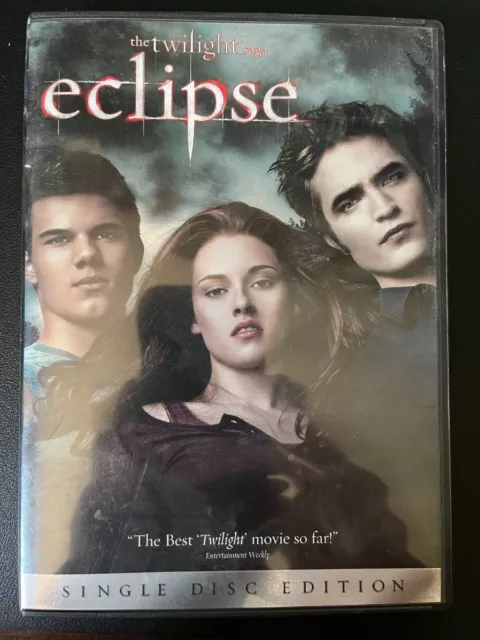 The Twilight Saga: Eclipse (DVD, 2010) Kristen Stewart Robert Pattinson 1 Disc*