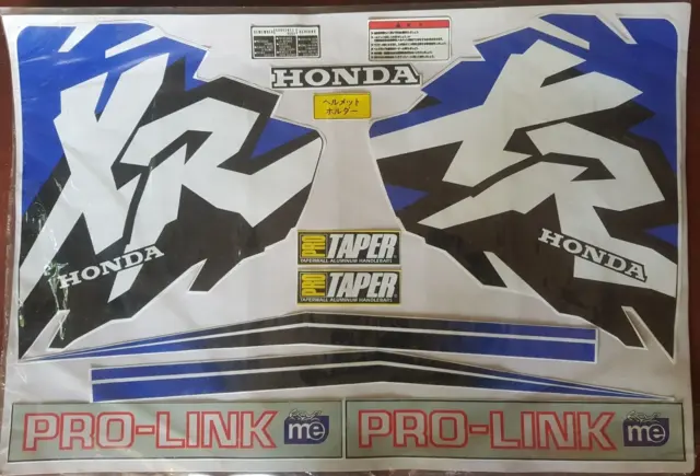 For HONDA XR 600 400 XR200 XR250 XR400 85 GRAPHICS DECALS STICKERS FULL SET