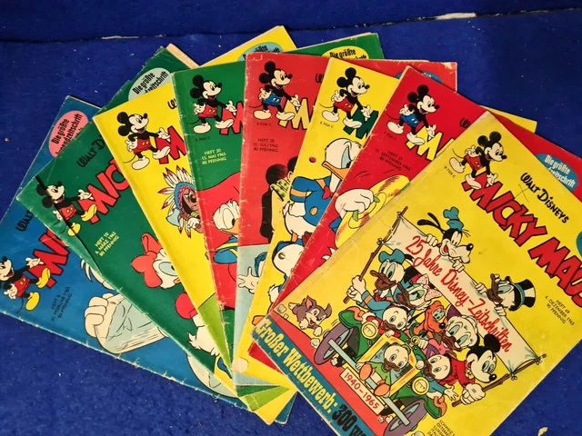 8 Micky Maus  Heft 1965 Tlw. mit SB+GS  (505)Wert ca.30-40€
