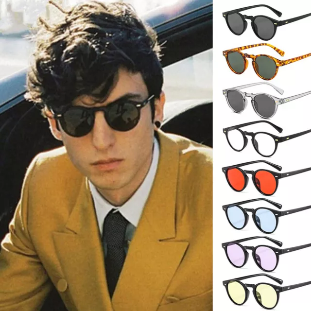 Classic Round Oval Circle Men Women Tint Retro Vintage Fashion Sunglasses Shade