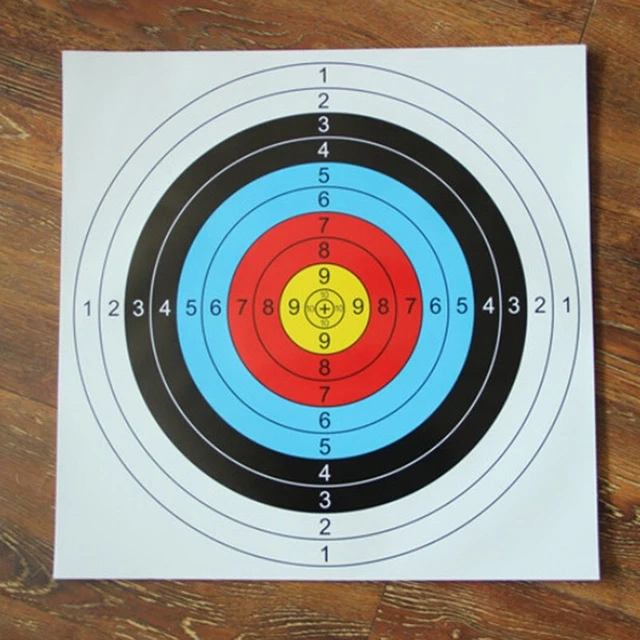 60*60CM ARCHERY TARGET Papers Set of 10 Ideal for Practice and Training