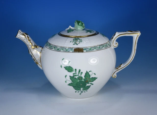 Herend ""Apponyi verde 602 AV"" teiera 1,2 litri prima scelta