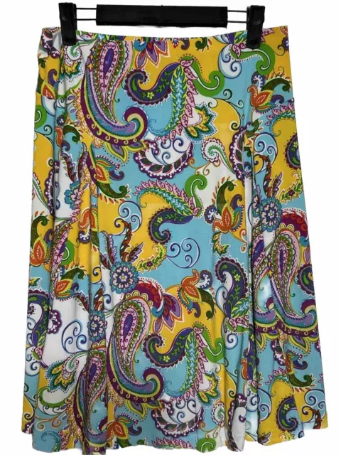 Lauren Ralph Lauren NWOT Womens SMALL Paisley Knit Skirt - AC