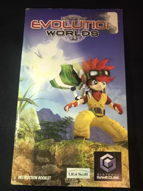 Evolution Worlds (Nintendo GameCube, 2002) AUTÉNTICO MANUAL DE INSTRUCCIONES SOLAMENTE