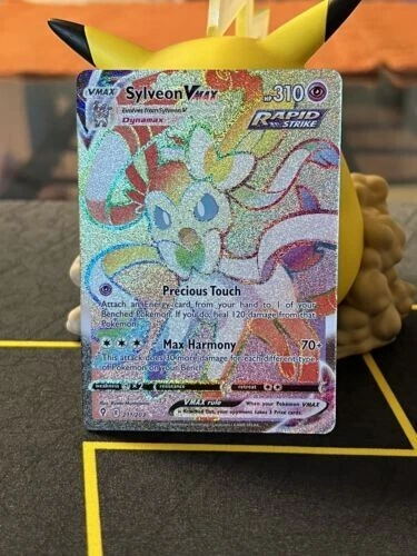 Pokémon TCG Sylveon VMAX Evolving Skies 211/203 Rainbow Secret Rare Mint / NM