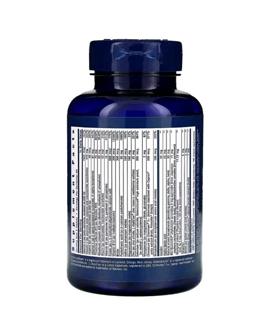 TWOPERDAY MULTIVITAMIN,LIFE EXTENSION,120 Tablets.Expiry date 06/26