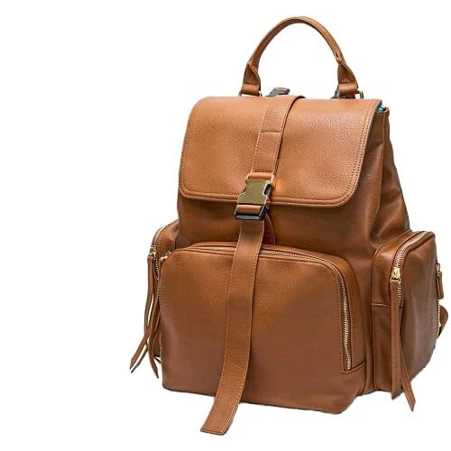 Borsa fasciatoio con fasciatoio portatile e porta cinghia, in pelle, per mamma