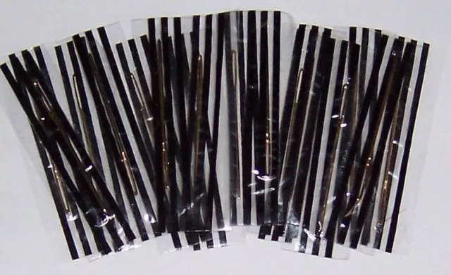 Ten Gold Plated Needles-Size 18 -Individually Wrapped