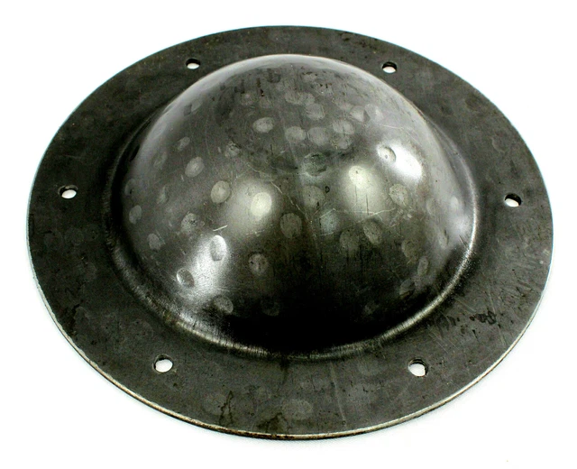 Hand Forged Iron Medieval Shield Umbo Fully Functional 12g 6 Mounting Hole Iron