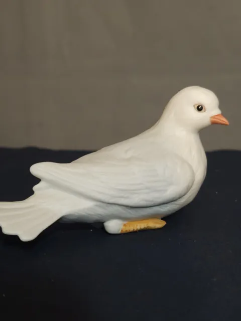 Homco White Porcelain Dove Figurine #8856 Home Interiors Love Bird 3