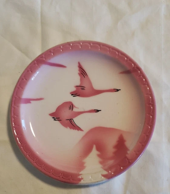 1950 Milwaukee Road Railroad China Bread Plate Traveler Pattern