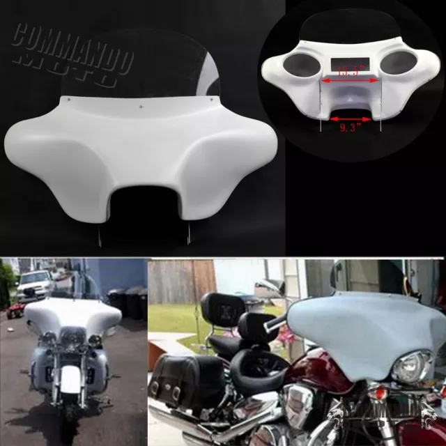 For Harley Road King 1994-22 Batwing Fairing w/ 6x9 Speaker Cut Out & Windshield