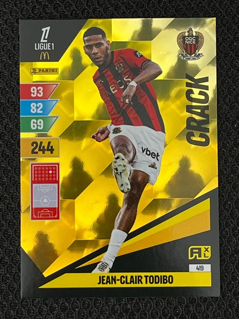 Carte Adrenalyn Signée OGC Nice Ligue 1 - Carte De Collection Football Signée, Série OGCN
