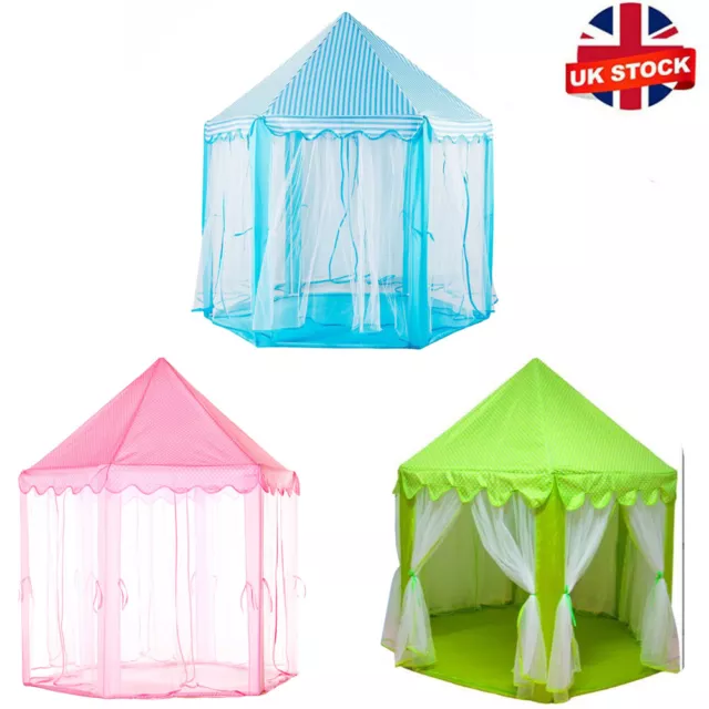 Kids Girls Princess Castle Play 3 Colors Tent Children Play House Indoor Outdoor