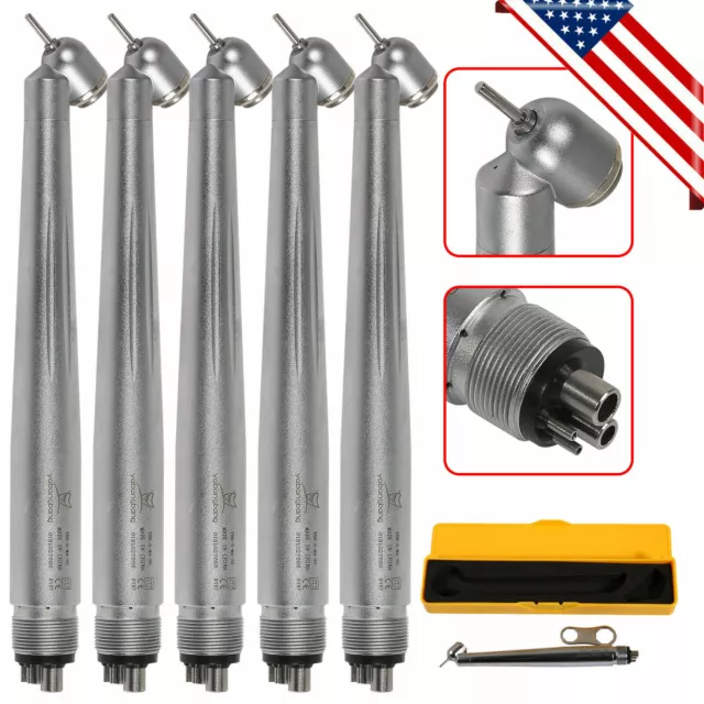5x Dental 45 Degree Surgical High Speed Handpiece Turbine 4H Yabangbang for NSK