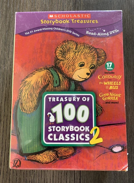 SCHOLASTIC TREASURY 100 Storybook Classics 16 DVD Set Read-Along