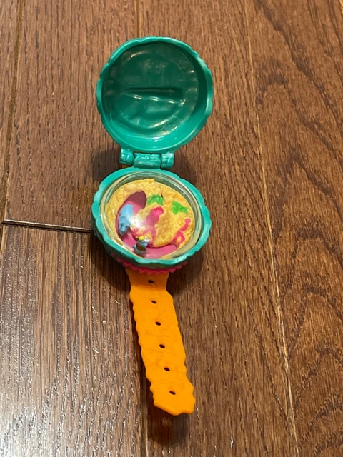 Vintage VTG 1996 Wendy's Wrist Watch Club Cave Sundial Toy Dinosaur Triceratops