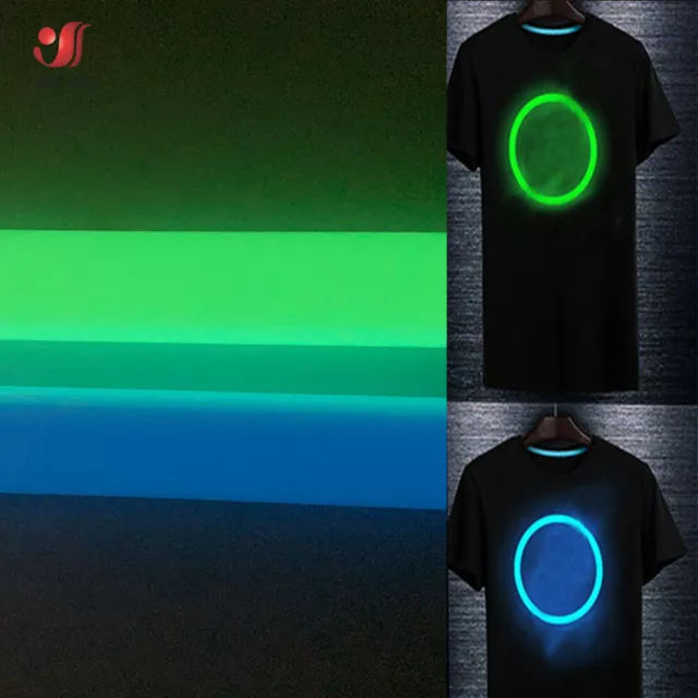 Glow In the Dark Heat Transfer Vinyl Film Luminous HTV for Iron On T-Shirts Bags