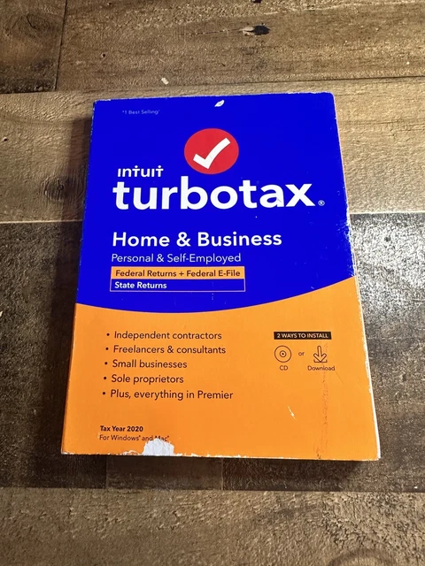 2020 Turbo Tax Home and Business - Windows/Mac Brand New Never Used Taxes