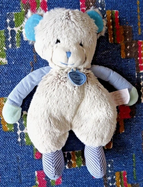 Dp/ Doudou Et Compagnie Ours Choupidoux Bleu Gris Exc Etat