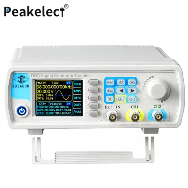 Peakelect JDS6600 Digital Control Dual-Channel DDS Waveform Signal Generator