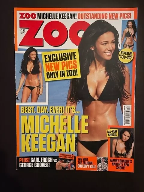 Zoo Magazine 21st - 27th March 2014 Michelle Keegan Poster Sammy Braddy - No 519