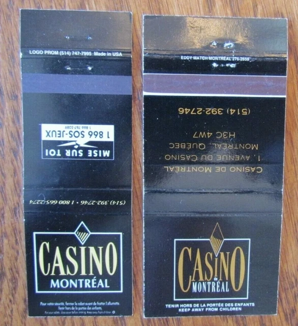 Canadian Casino Matchbook Matchcovers: Casino De Montreal (Montreal, Quebec) -G4
