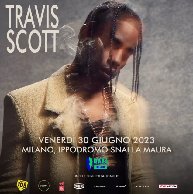 Biglietti Concerto Travis Scott Milano - Ingresso giallo 
