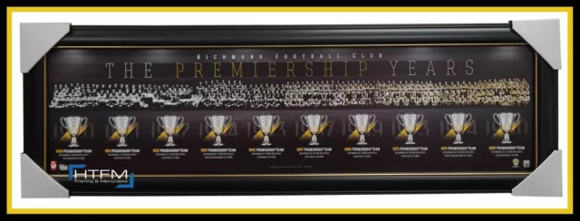 RICHMOND The Premiership Years Montage AFL Official Licensed Print Framed NEW