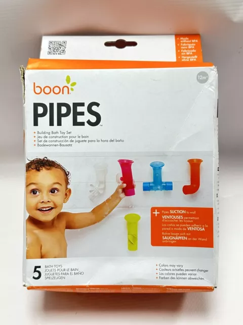 Boon Pipes Building Bath Toy Set Toddler/Child Fun Tub Toy Waterway 12m+