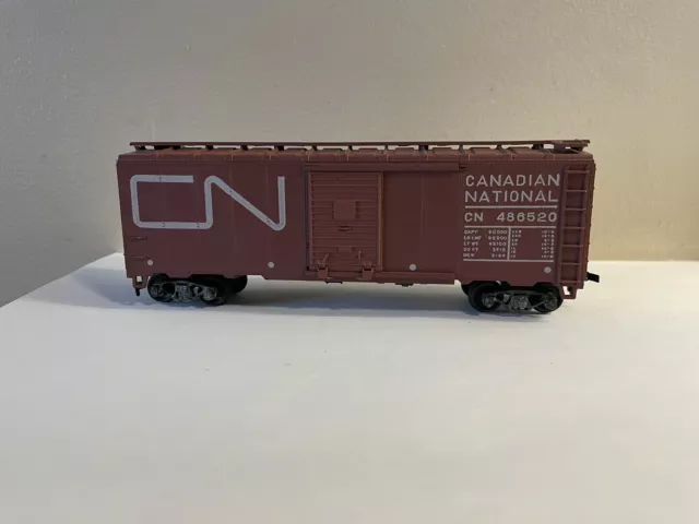 (02) Athearn 40’ Box Car Canadian National Cn Rail Ho Scale Like New