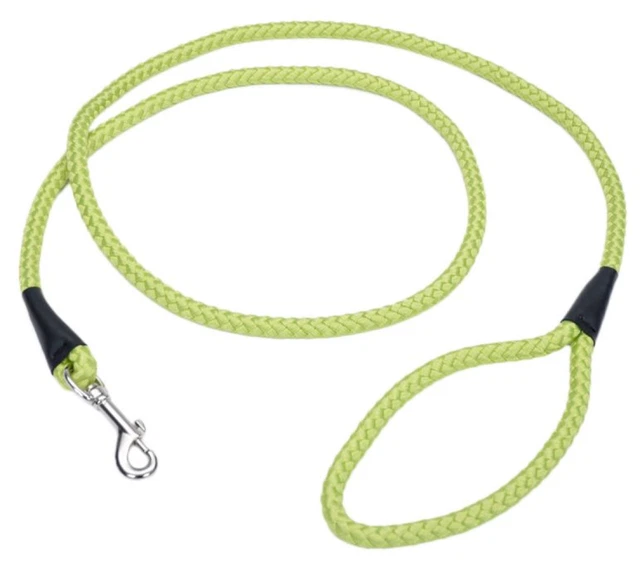 Retriever 00206 Q LME06 Rope Snap Dog Leash, 1/2in. x 6ft, Lime