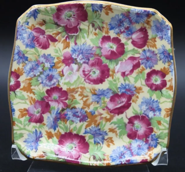 Royal Winton made in England Grimwades Chintz square floral trinket dish