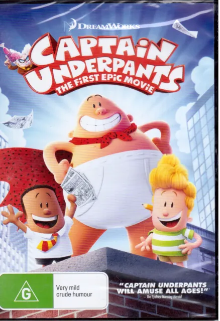 Captain Underpants DVD NEW Region 4 DreamWorks