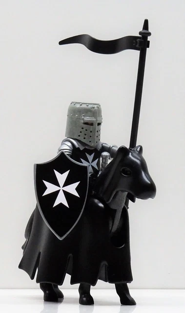 MALTESER RITTER REITER A PLAYMOBIL   Kreuzritter Crusader vs Saladin CUSTOM RAR