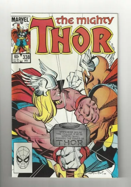 Thor #338 8.5 (OW/W) VF+ 2nd App. of Beta Ray Bill Marvel Comics 1983 Bronze