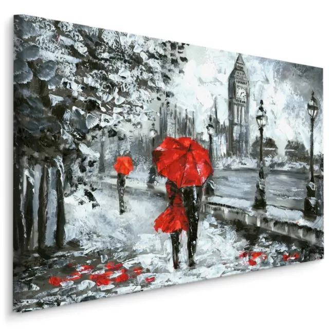 Leinwand Bild CANVAS WANDBILD Kunstdruck XXL London Stadt Symbole Abstrakt 1491