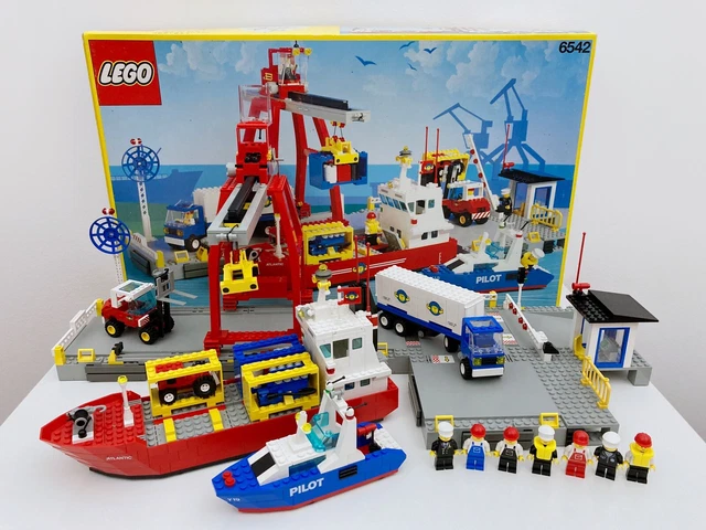 LEGO SYSTEM 6542 Launch Load Seaport Port grue 100 complète