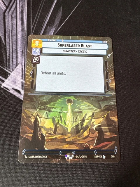 thumbnail image 2 of Star Wars Unlimited Card: SOR43 - Superlaser Blast | TCG Single | Fantasy Flight Games 2 of 4
