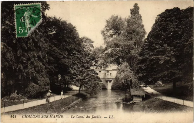 CPA CHALONS-sur-MARNE Le Canal du Jardin (490965)