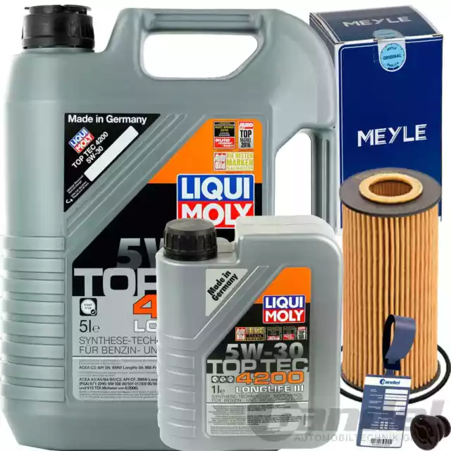 MEYLE FILTER ÖLFILTER+5W30 MOTORÖL für VW GOLF 7 PASSAT B8 AUDI A3 A4 A5 A6 Q5 EUR 84,74