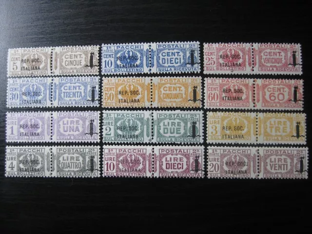 ITALY ITALIAN SOCIAL REPUBLIC Sc. #Q1-Q12 rare mint stamp set! SCV $1,065.00