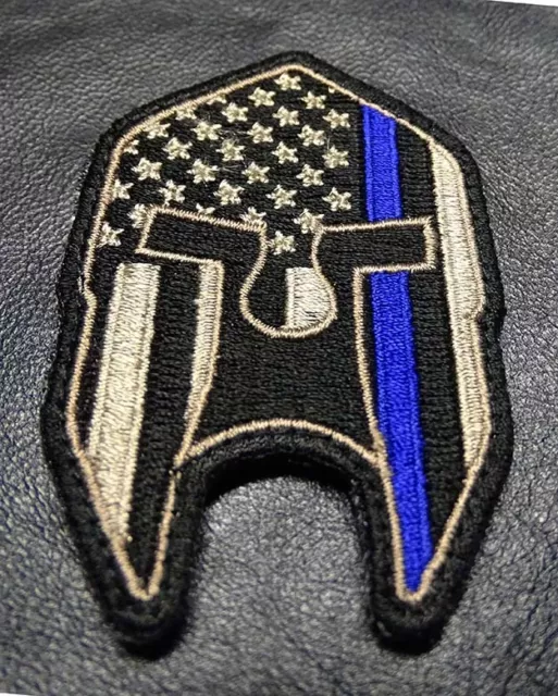 Molon Skull Usa Flag Police Thin Blue Line Tactical Swat Hook Patch