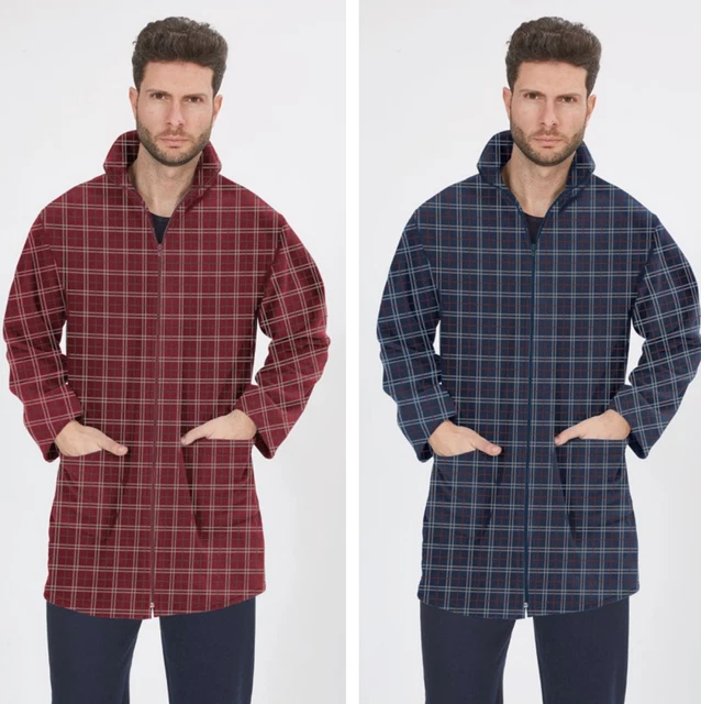 NLONGCH Giacca di jeans da uomo foderata in cashmere, giacca in denim