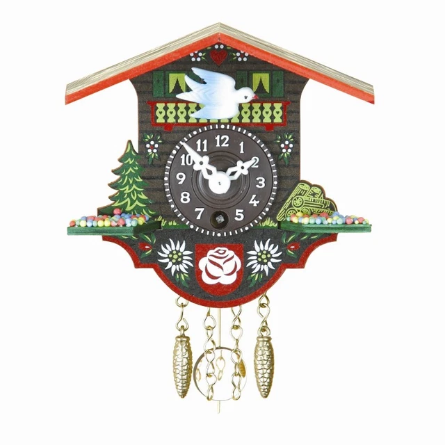 Pendule Murale Suisse Miniature Trenkle – Maison De La Forêt-Noire TU 16 S Neuve Sous Emballage