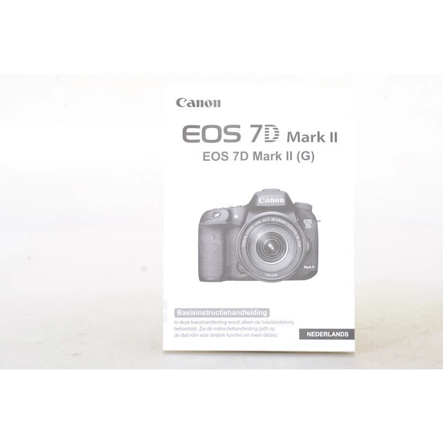 Canon EOS 7D Mark II Corto Manual de Uso / Basisinstructiehandleiding / Nl