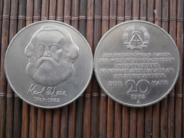 20 Mark DDR 100. Todestag Karl Marx 1983