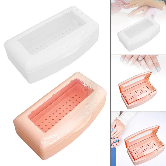 Caja de desinfección limpia para extensiones de pestañas,, cortador,